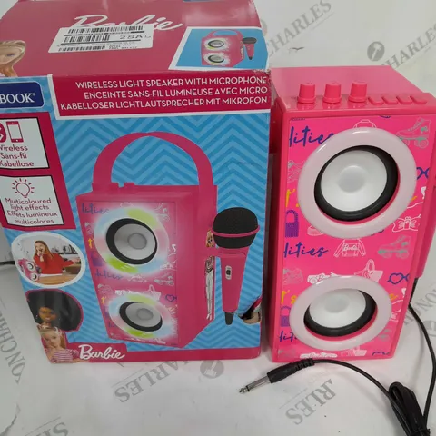 BOXED BARBIE TRENDY PORTABLE BLUETOOTH SPEAKER WITH MICROPHONE