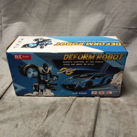 BOXED R/C DEFORM ROBOT TOY IN YELLOW