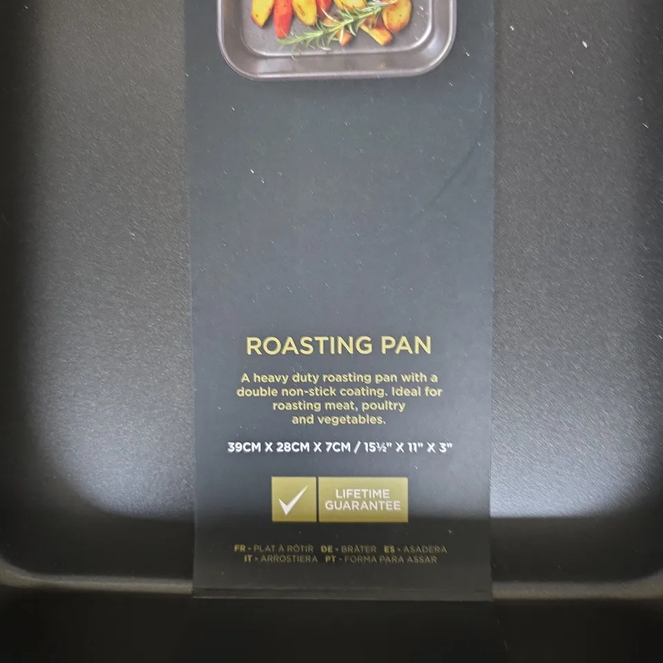 MASTERCLASS ROASTING PAN – HEAVY DUTY, 39CM X 28CM X 7CM