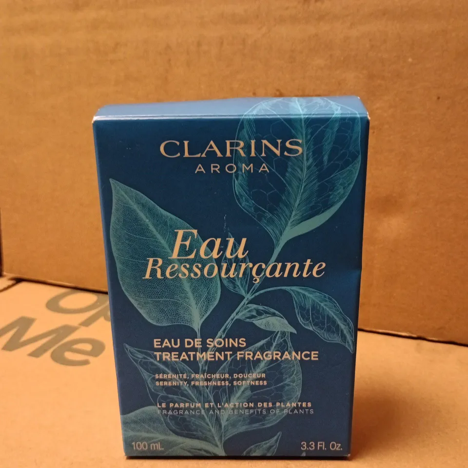 BOXED CLARINS AROMA EAU RESSOURCANTE EAU DE SOINS TREATMENT FRAGRANCE 100ML