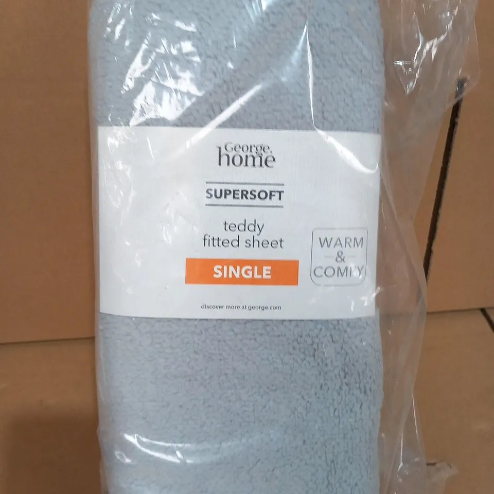 BAGGED HOME SUPERSOFT TEDDY FITTED SHEET SINGLE
