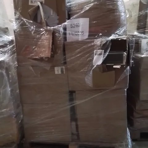 PALLET OF ASSORTED HOUSEHOLD GOODS AND PRODUCTS TO INCLUDE;WATERPROOF CABLE STORAGE BAG,STAINLESS STEEL TISSUE HOLDER,DEEP FAT FRYER BASKETS 