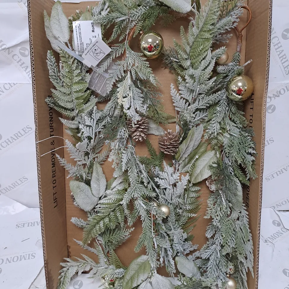 9FT-PRE-LIT-FROSTED-GARLAND