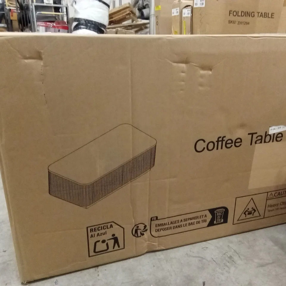 BOXED COFFEE TABLE WITH STORAGE