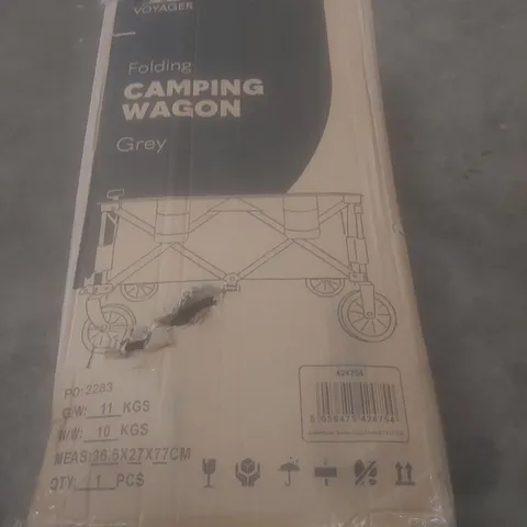 BOXED VOYAGER FOLDING CAMPING WAGON - GREY