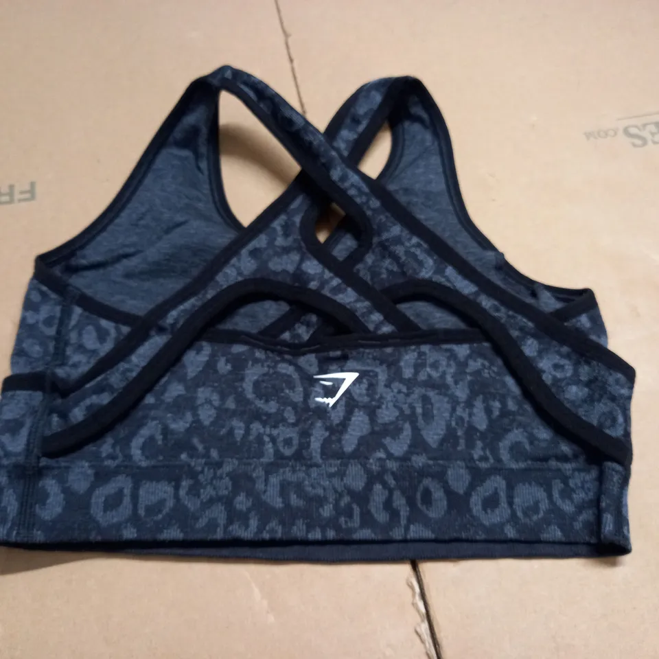GYMSHARK GREY SPORTS BRA - M