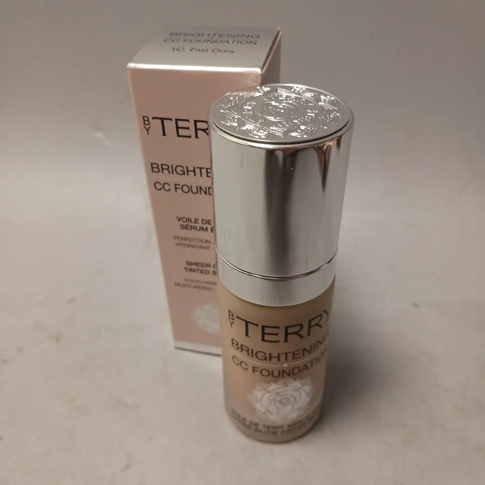BOXED BY TERRY BRIGHTENING CC FOUNDATION SHEER GLOW TINTED SERUM IN 1C FAIR COOL 30ML