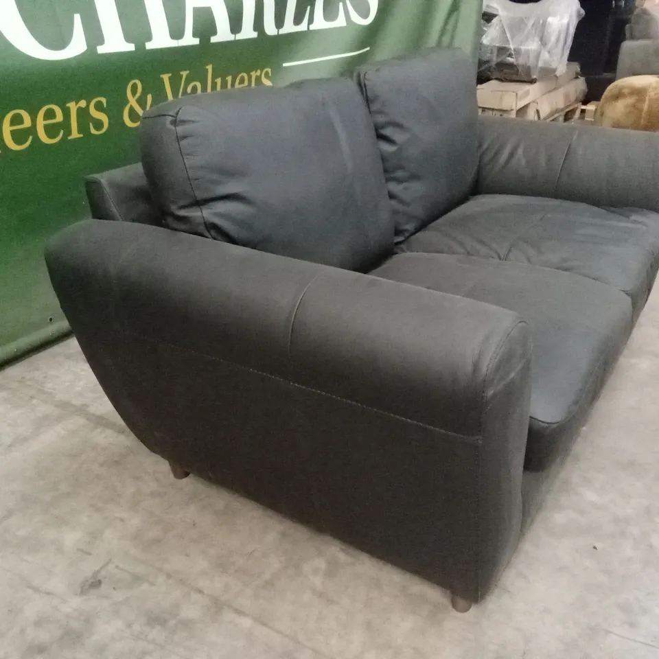 SHAY ITALIAN LEATHER 2 SEATER SOFA RRP £749