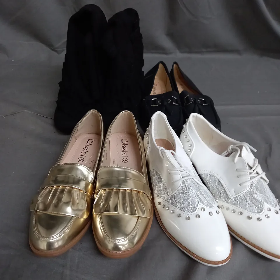 BOX OF 10 PAIRS OF ASSORTED SHOES IN VARIOUS STYLES, COLOURS AND SIZES