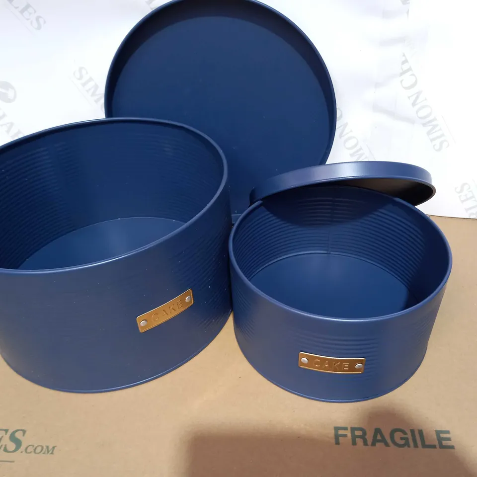 OTTO NAVY SET 2 CAKE TINS