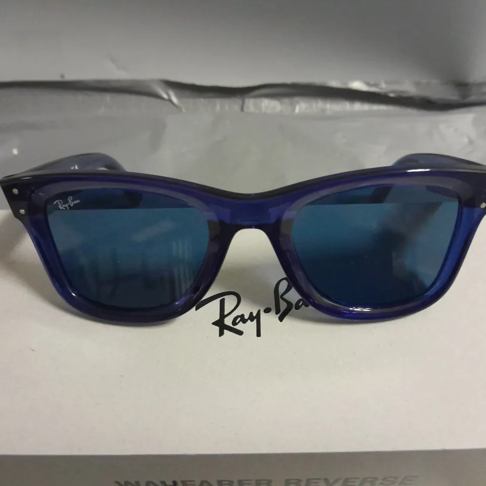 BOXED PAIR OF RAY BAN BLUE GLASSES