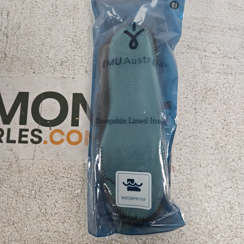 EMU AUSTRALIA SHEEPSKIN LINED INSOLES SIZE MENS 4 WOMENS 5
