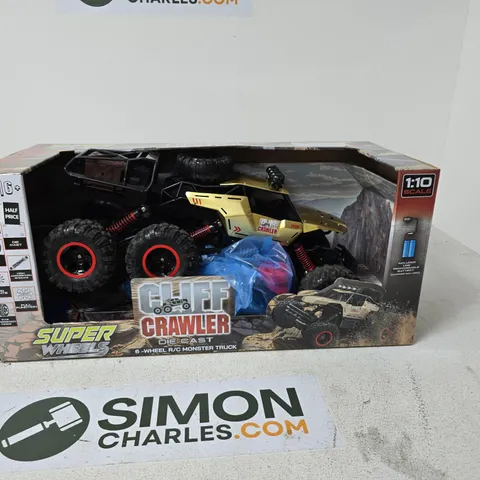 1:10 SCALE RC MONSTER TRUCK (CRAWLER) – BOXED, AGES 6+ (VERIFY MODEL)