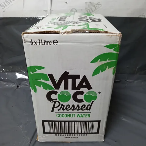 BOXED VITA COCO PRESSED COCONUT WATER 6X1L - COLLECTION ONLY