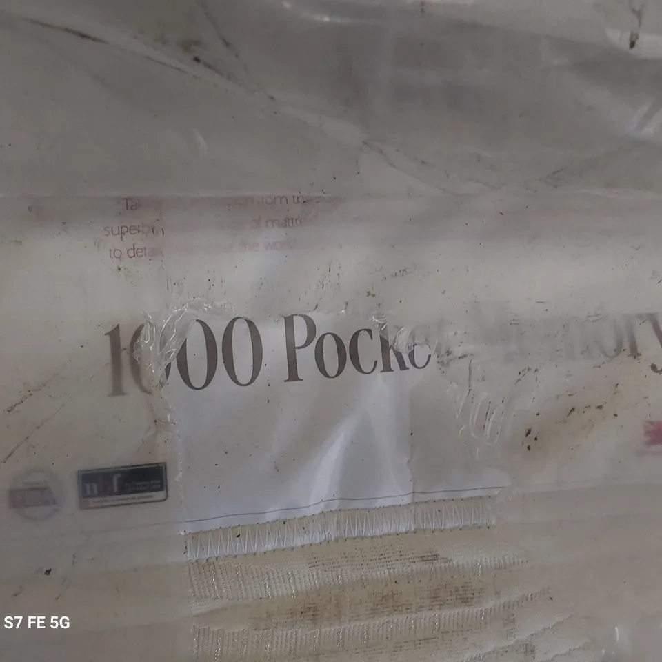 QUALITY BAGGED 6' SUPER KINGSIZE 100 POCKET MEMORY MATTRESS 