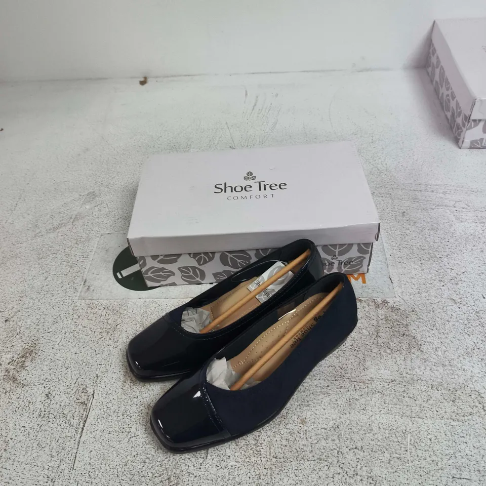 SHOE TREE COMFORT DIANA NAVY WOMEN'S SHOES – UK SIZE 4