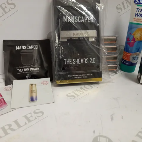 LOT OF APPROX 5 TO INCLUDE MANSCAPED GROOMING KIT , TRAVELWASH , ETC