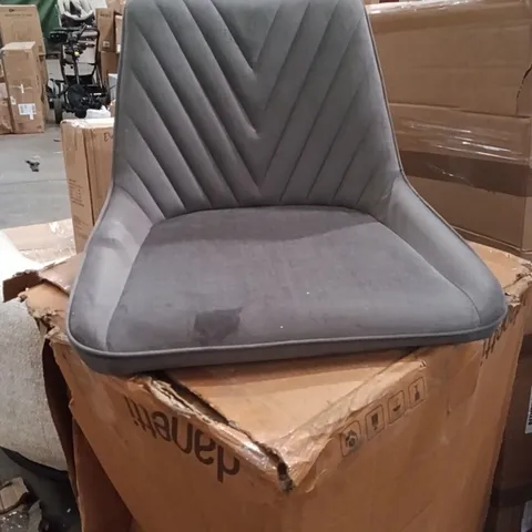 BOXED SET OF 2 VELVET CHAIRS