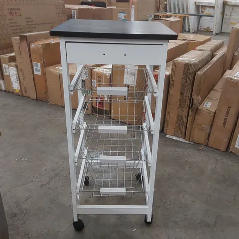4 TIER KITCHEN TROLLEY 