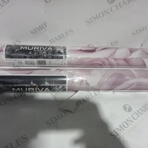 2 MADISON GLITTER AMETHYST HEAVYWEIGHT WALLPAPER ROLLS