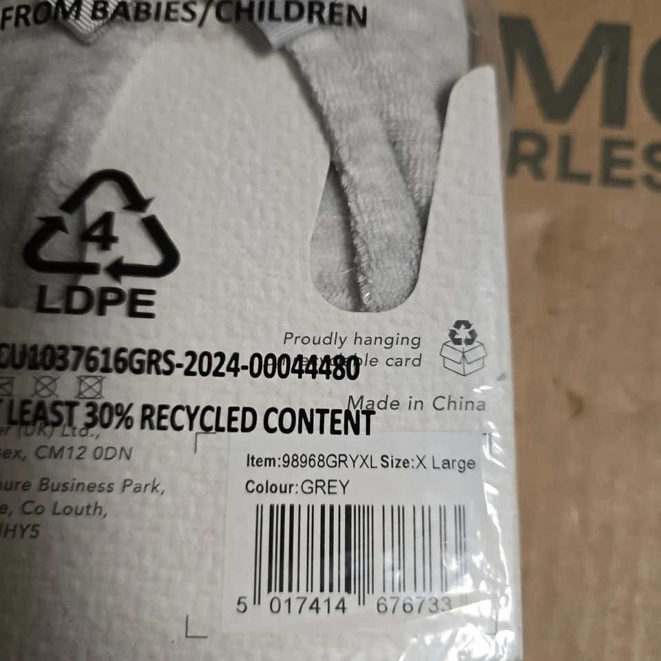 TOTES ISOTONER PILLOWSTEP SLIPPER GREY  – WOMEN'S XL