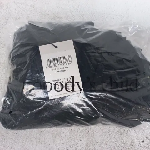BAGGED NOBODY'S CHILD NIAMH MIDAXI DRESS IN BLACK SIZE UNSPECIFIED