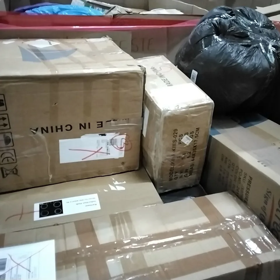 PALLET OF ASSORTED PRODUCTS AND HOUSEHOLD GOODS TO INCLUDE;COFFEE MACHINE,CEILING LAMP,STEAM CLEANER