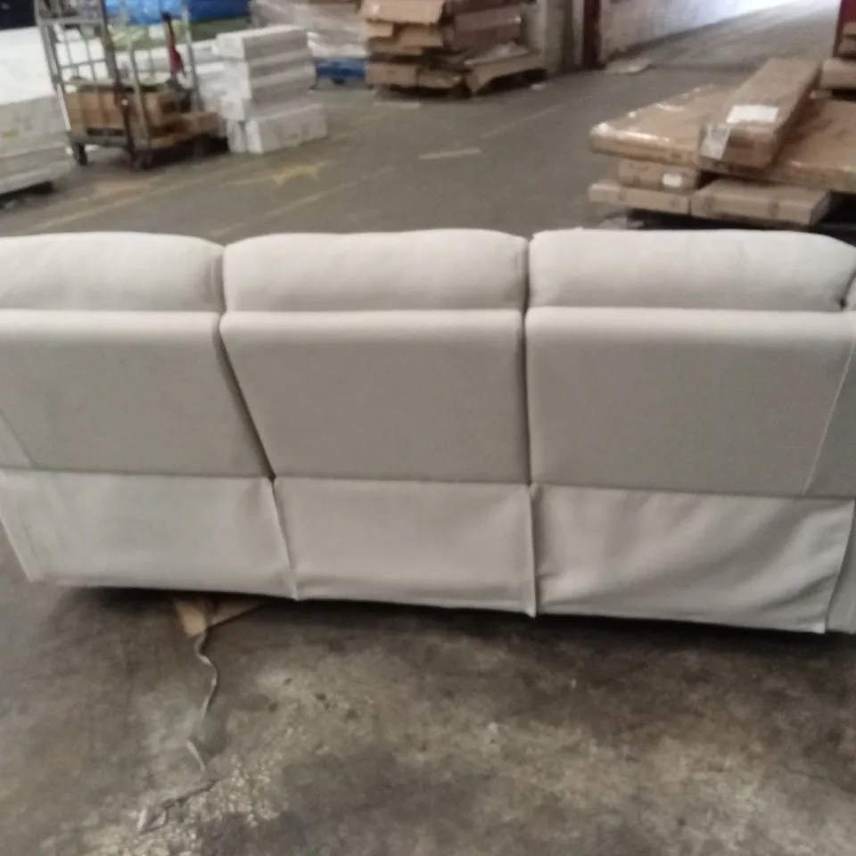 ALBION CHENILLE 3 SEATER HIGH BACK MANUAL RECLINER SOFA RRP £679