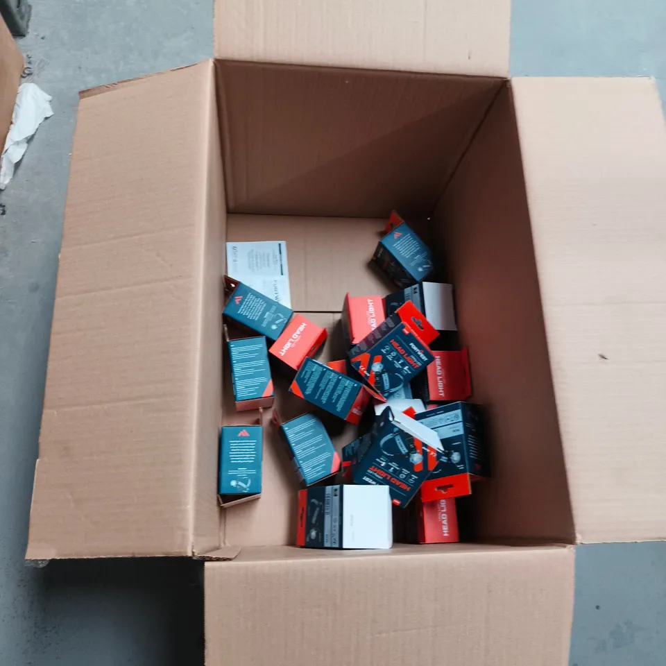 BOX OF APPROXIMATELY 20 PORTWEST HEADLIGHTS 