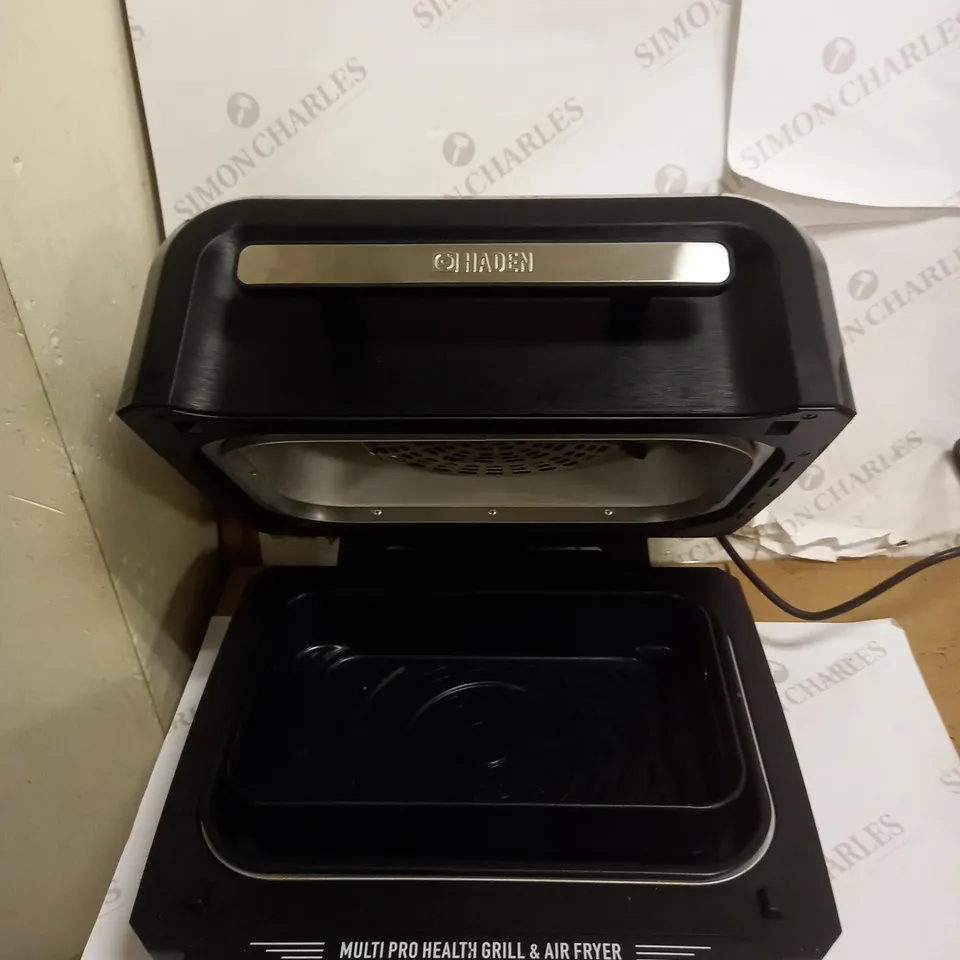 HADEN MULTI PRO HEALTH GRILL AND AIR FRYER - 8 IN 1 FUNCTIONS AIR CRISP, ROAST, GRILL, BAKE, DEHYDRATE & BROIL WITH PIZZA & MANUAL SETTINGS