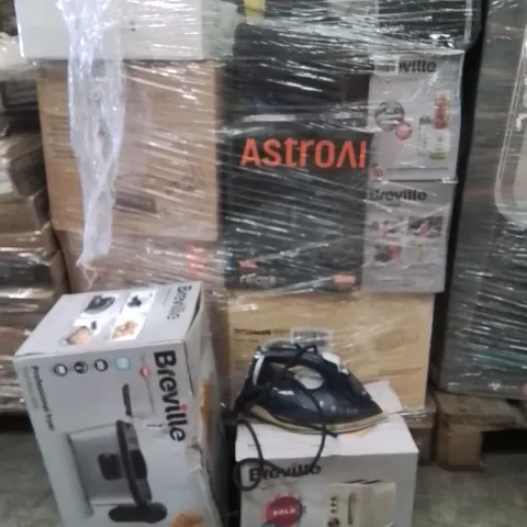 PALLET CONTAINING A LARGE QUANTITY OF ELECTRICAL PRODUCTS TO INCLUDE;TOASTER,STEAM IRON,DEEP FAT FRYER