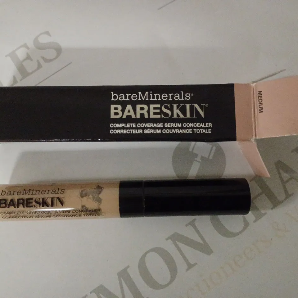 LOT OF 3 BAREMINERALS BARESKIN COMPLETE COVERAGE SERUM CONCEALER, MEDIUM [0.2 OZ]