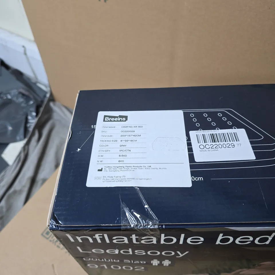 BREEINS DOUBLE SIZE INFLATABLE BED 