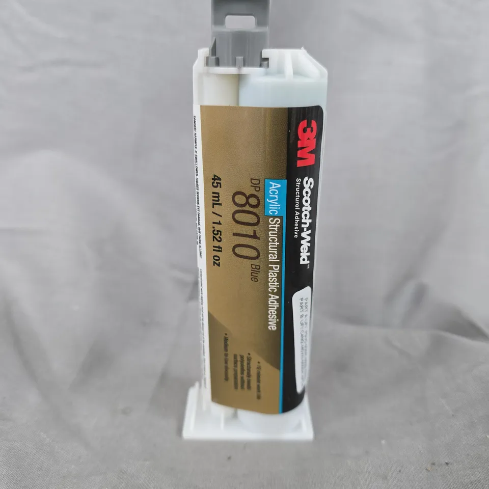 8 3M SCOTCH-WELD STRUCTURAL PLASTIC ADHESIVES DP8010 BLUE 45ML