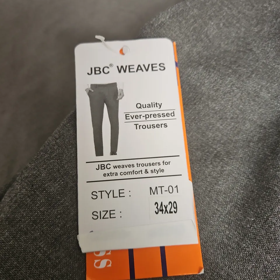 JBC WEAVES EVER-PRESSED TROUSERS MT-01, UK 34 X 29 – MEN'S