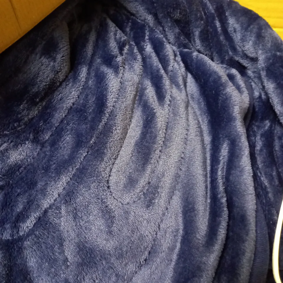 COZEE HOME HEATED NAVY THROW