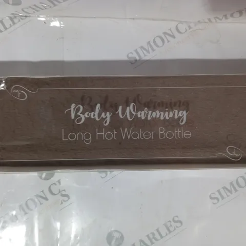 BODY WARMING LONG HOT WATER BOTTLE IN BROWN
