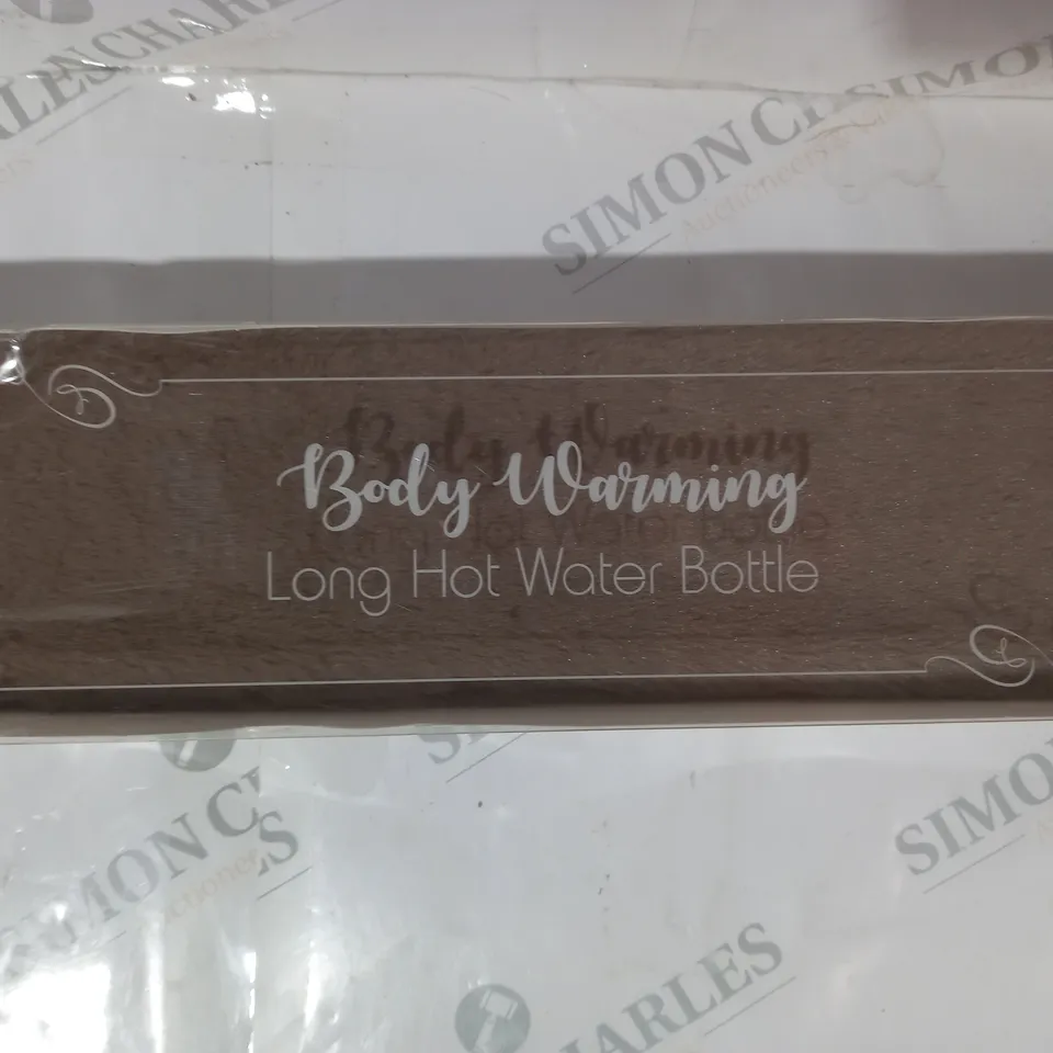 BODY WARMING LONG HOT WATER BOTTLE IN BROWN