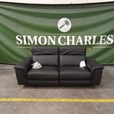 LORENZA 3 SEATER LEATHER/FAUX LEATHER POWER RECLINER