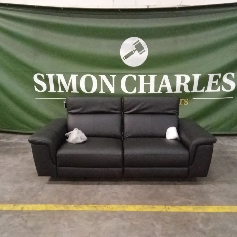 LORENZA 3 SEATER LEATHER/FAUX LEATHER POWER RECLINER RRP £1249