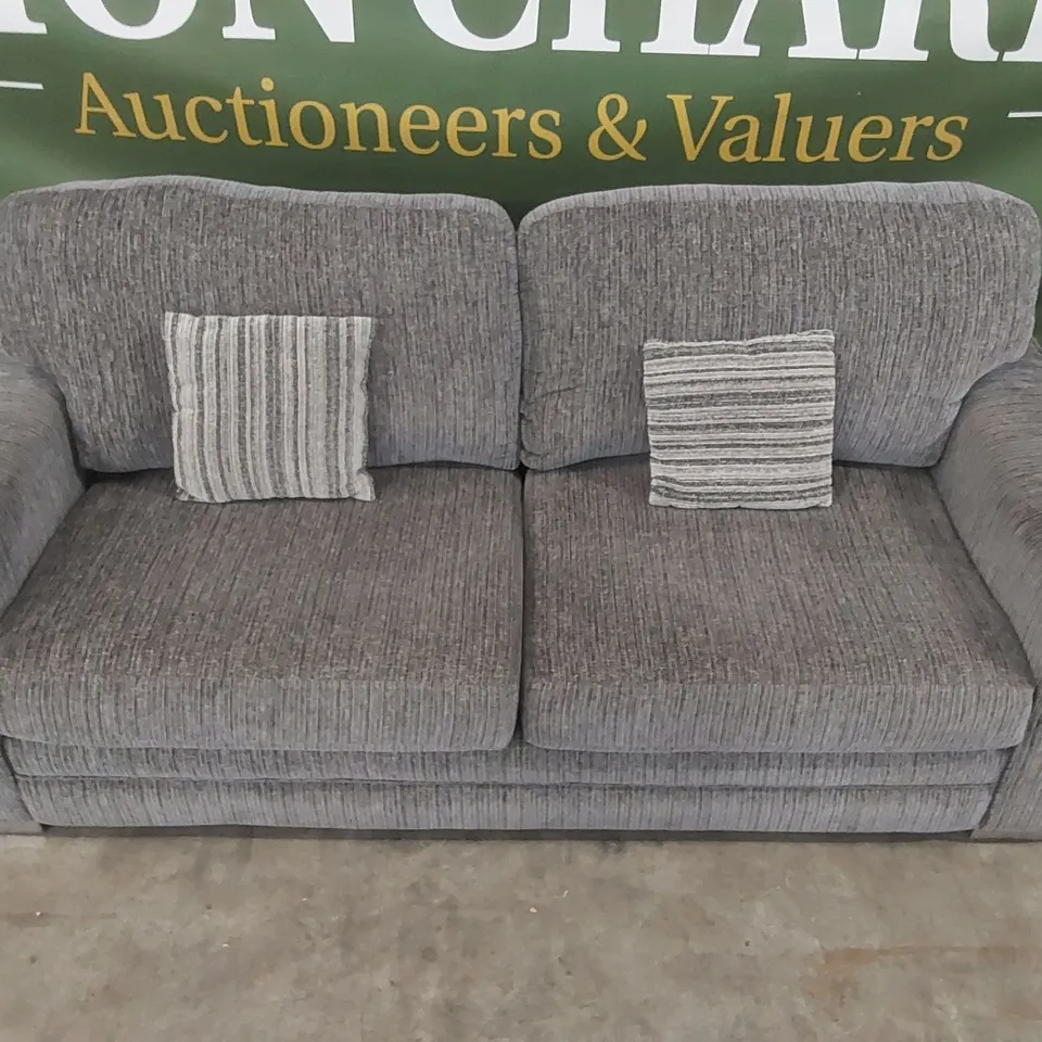 QUALITY DESIGNER MINC FABRIC UPHOLSTERED 3 SEATER SOFA
