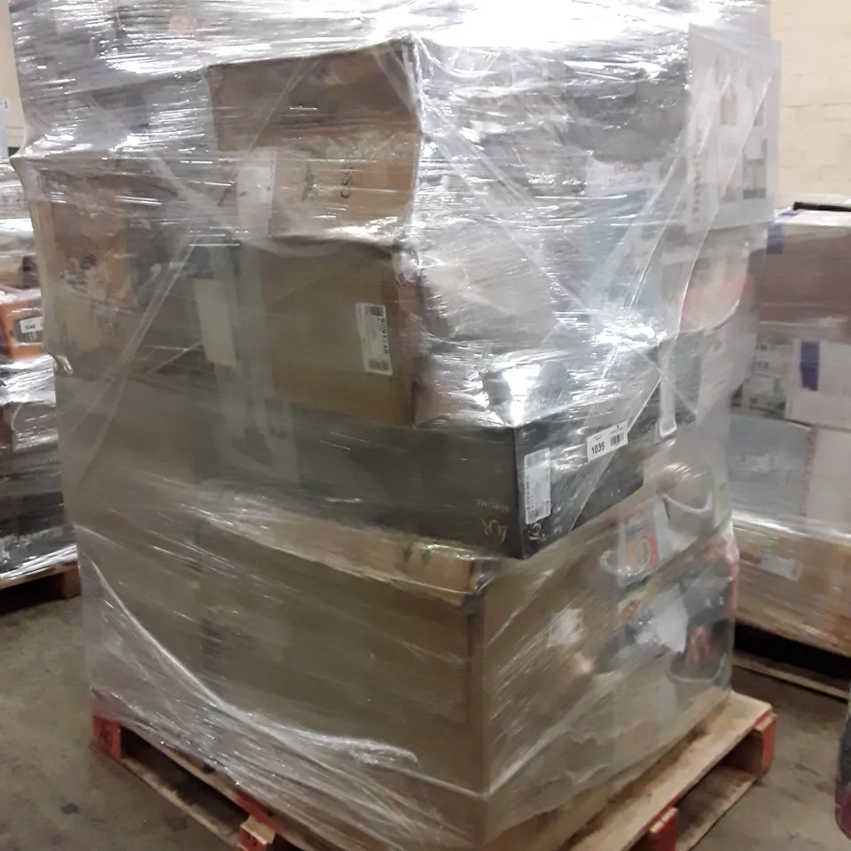 PALLET OF APPROXIMATELY 38 UNPROCESSED RAW RETURN HOUSEHOLD AND ELECTRICAL GOODS TO INCLUDE;