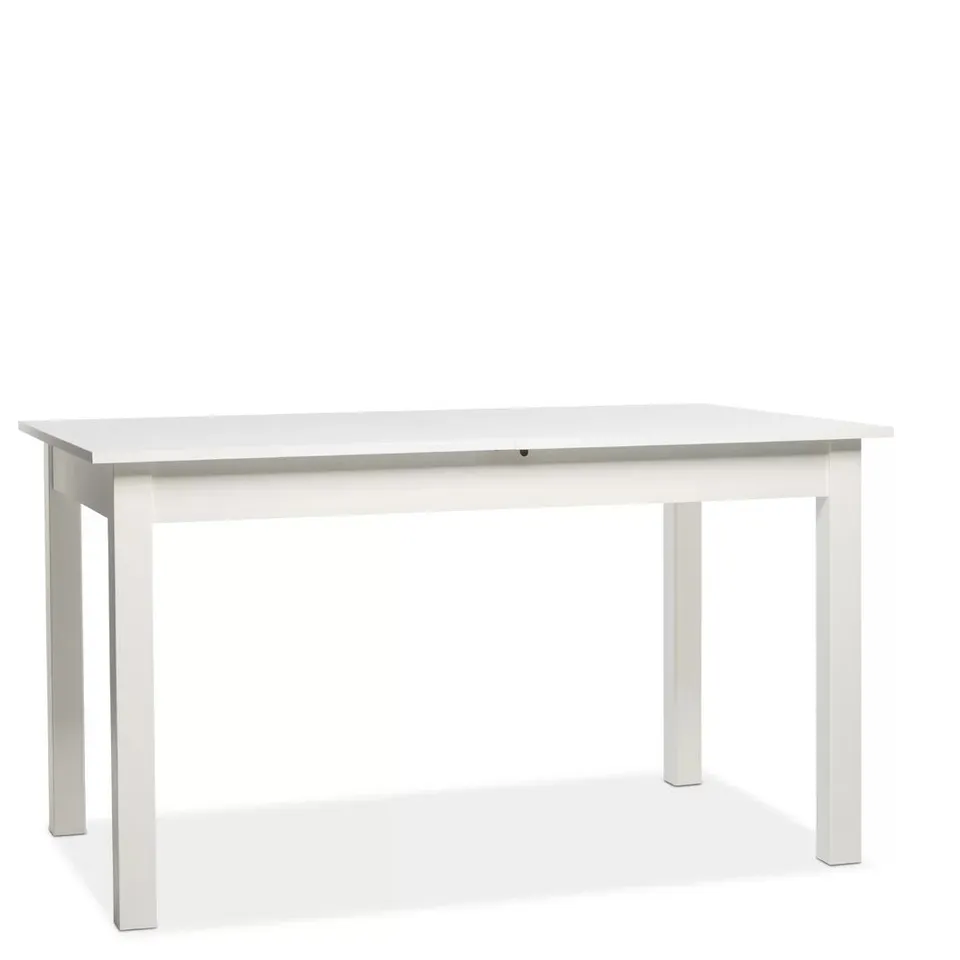 BRAND NEW BOXED COBURG 140 WHITE DINING TABLE (1 BOX)