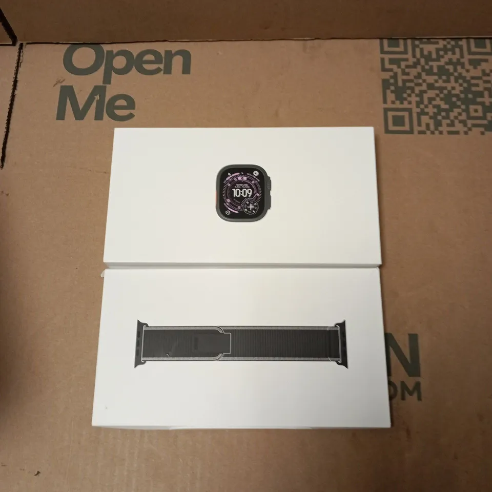 APPLE WATCH ULTRA 3 49MM BLACK TITANIUM WITH BLACK/CHARCOAL SPORT BAND – BOXED