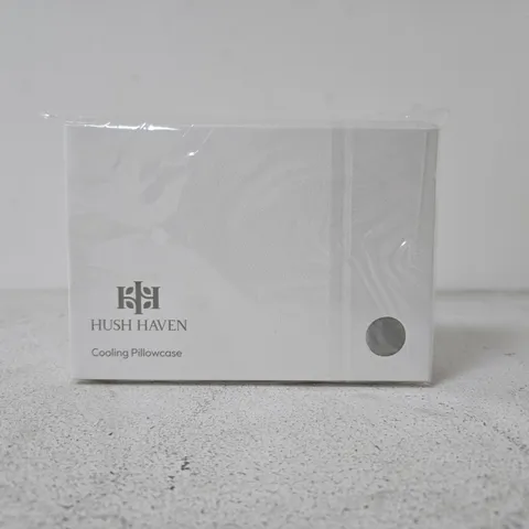APPROXIMATELY 60 BOXED HUSH HAVEN COOLING PILLOWCASES IN CREAM COLOUR