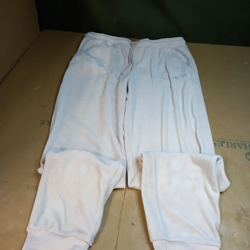 FILA PINK VELVET JOGGERS SIZE L 