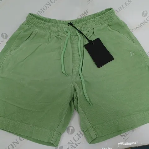 ROUTE ONE CORD POOL SHORTS, GREEN - SIZE MEDIUM