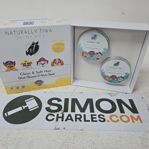 NATURALLY TIWA SKINCARE CLEAN & SOFT HAIR GIFT SET - PAW PATROL