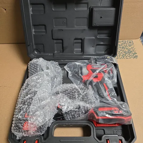 CORDLESS LITHIUM ELECTRIC DRILL IN RED/BLACK CASE