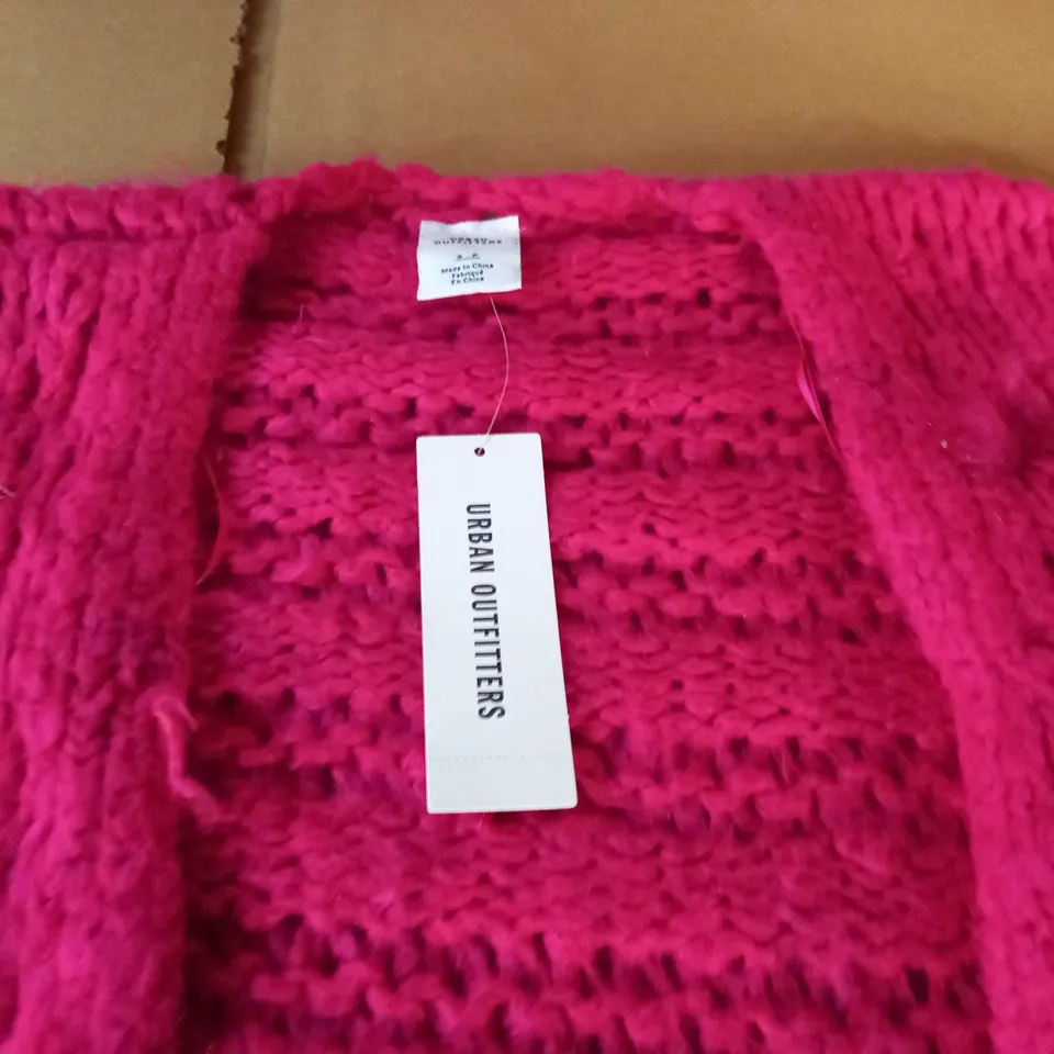 URBAN OUTFITTERS PINK OPEN FRONT CARDIGAN - S/P